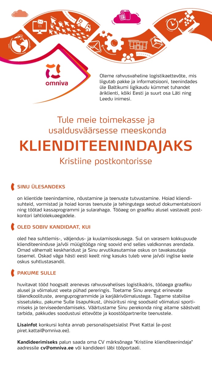 Omniva Klienditeenindaja (Kristiine postkontor)