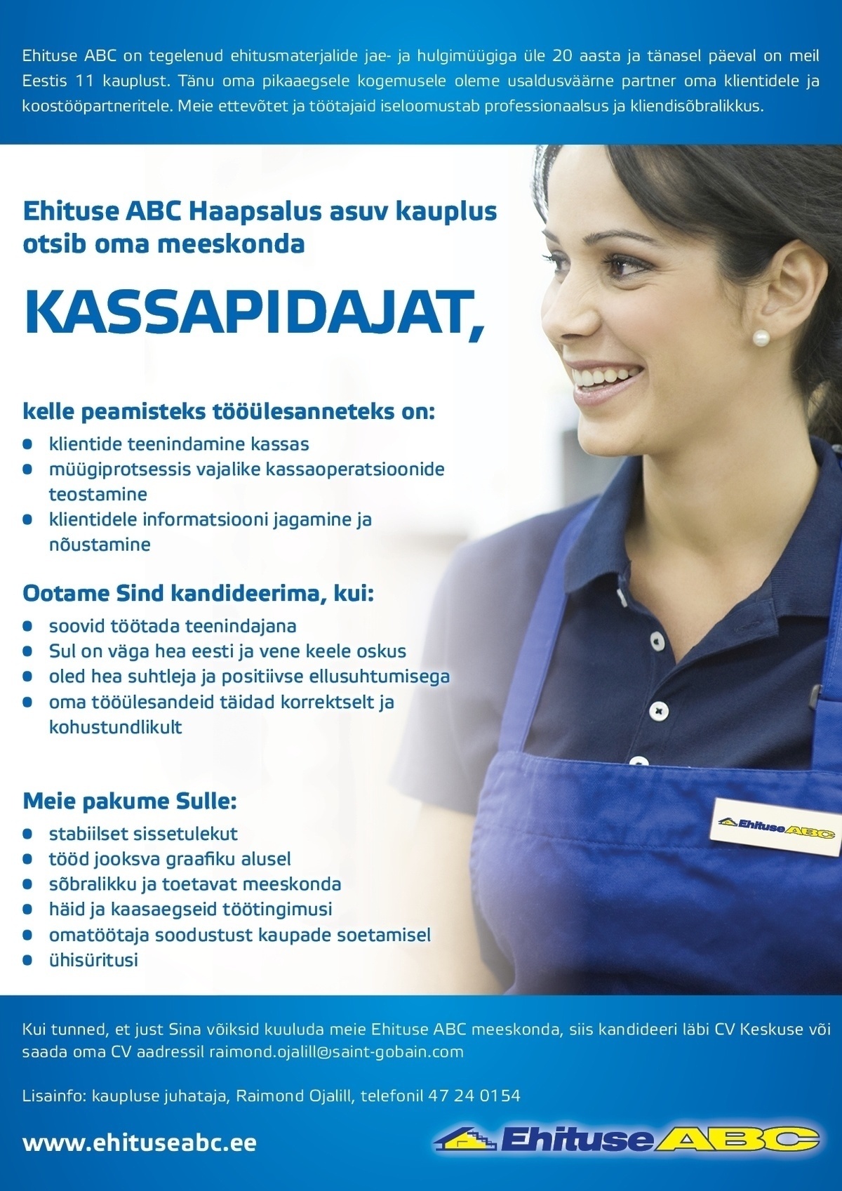 Optimera Estonia AS - Ehituse ABC Kassapidaja