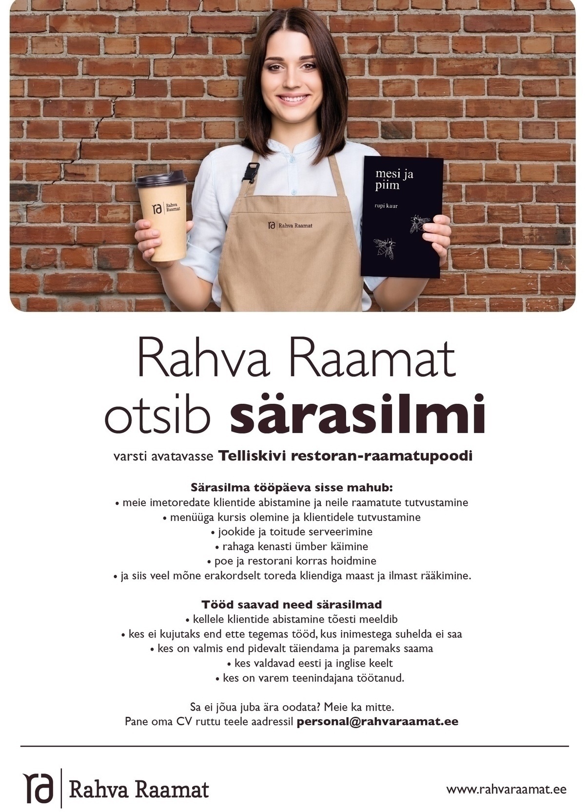 Rahva Raamat AS SÄRASILMSED KLIENDITEENINDAJAD