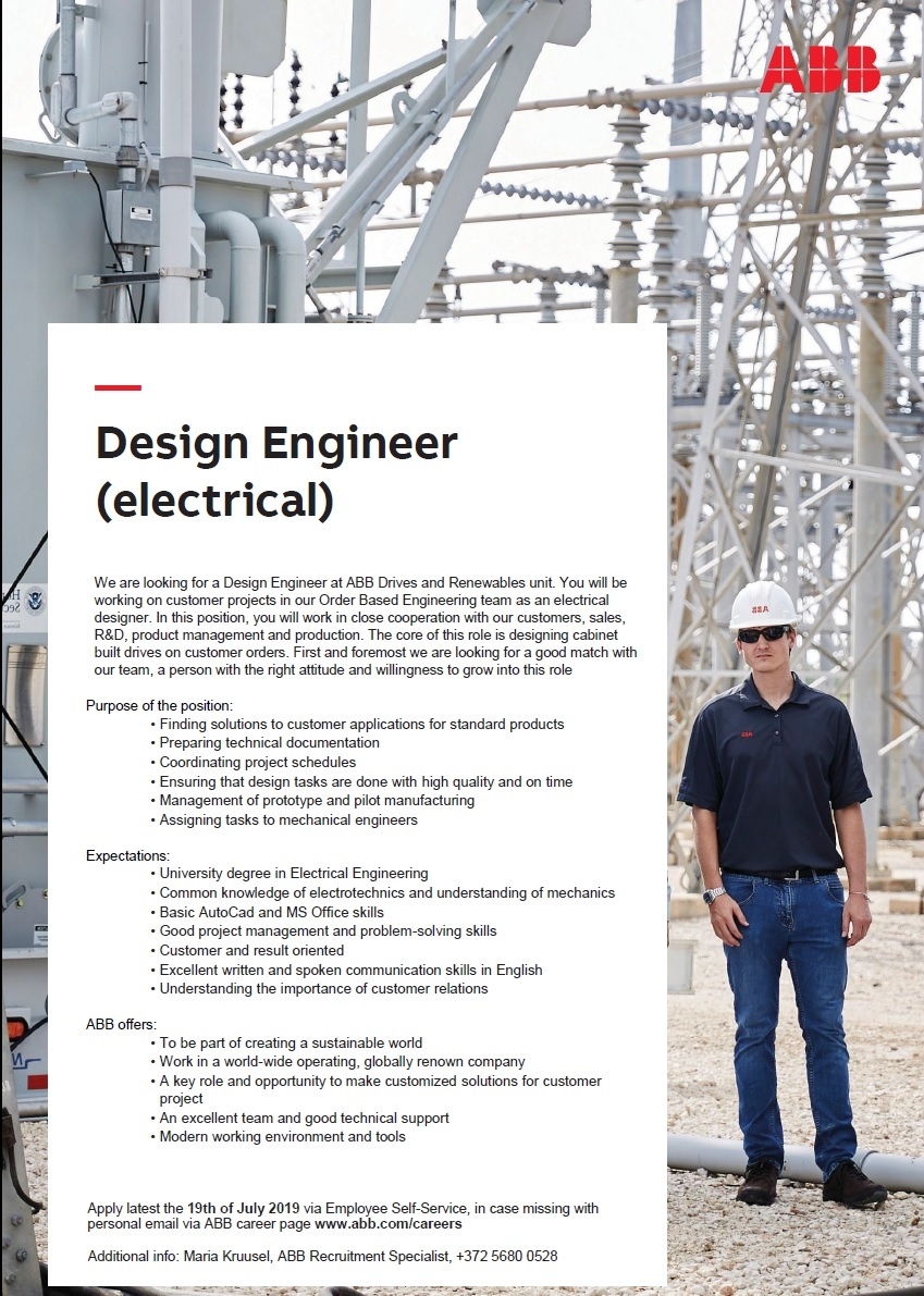 ABB AS Design Engineer (electrical)