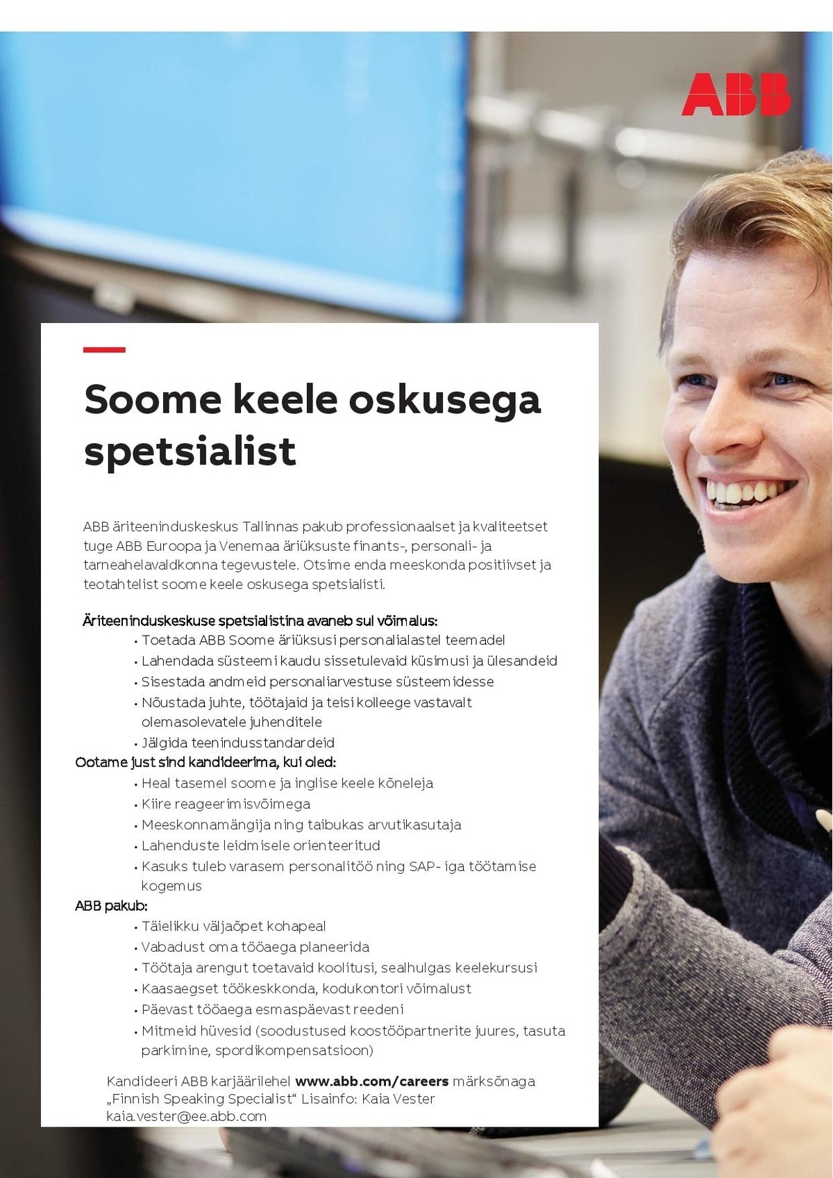ABB AS Soome keele oskusega spetsialist