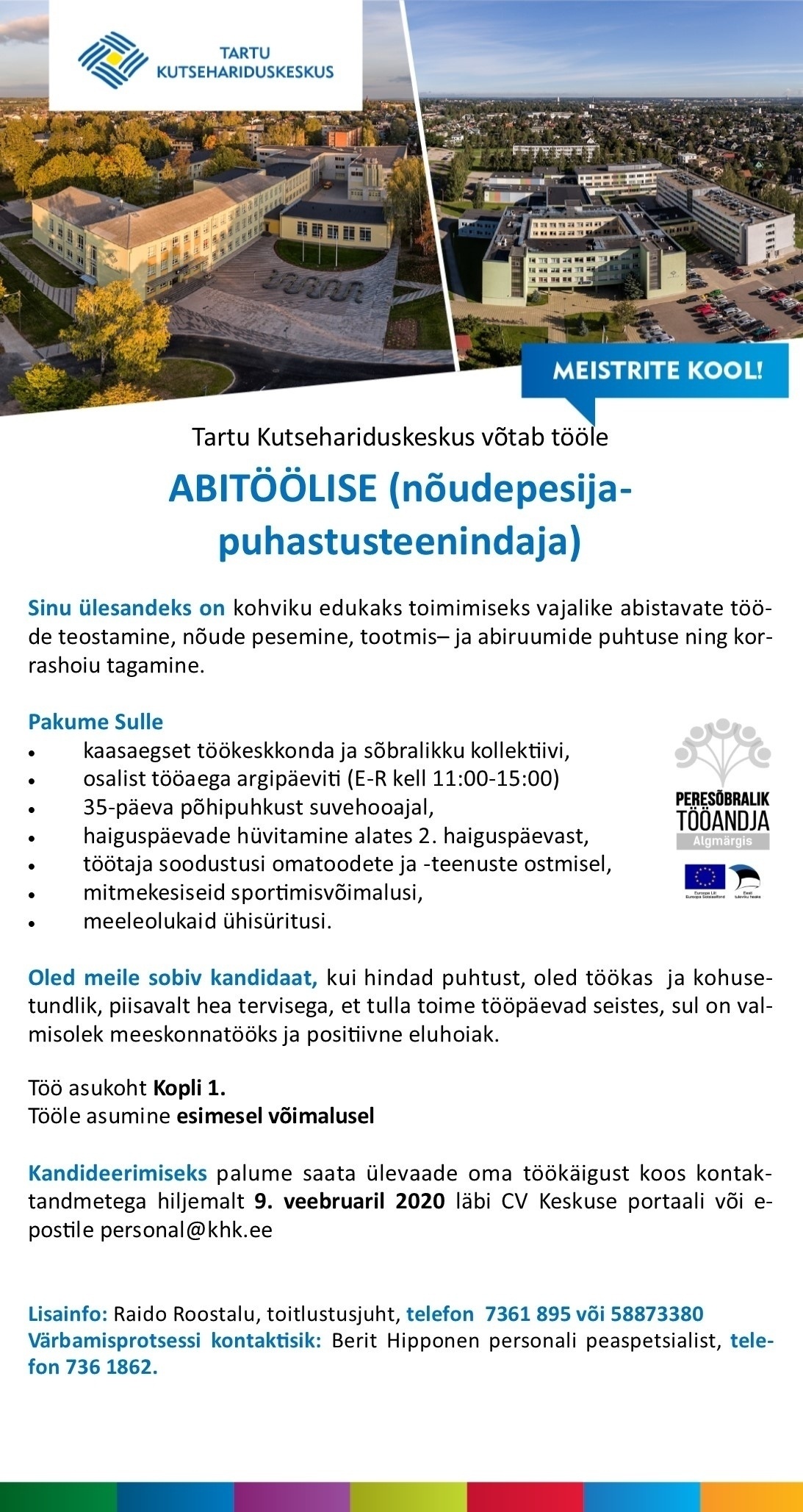 Tartu Kutsehariduskeskus Abitööline (0,5)