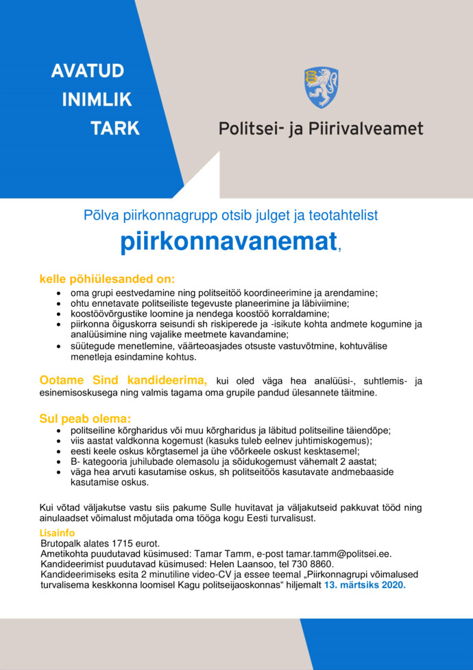 Politsei- ja Piirivalveamet Piirkonnavanem