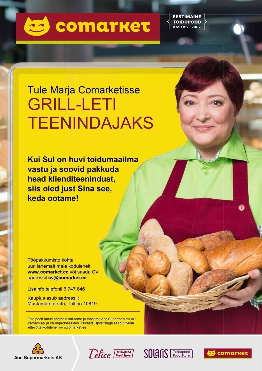 Abc Supermarkets AS Grill-leti Marja Comarketisse