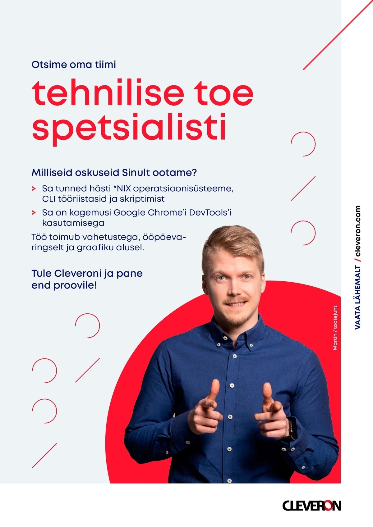 CLEVERON AS Tehnilise toe spetsialist