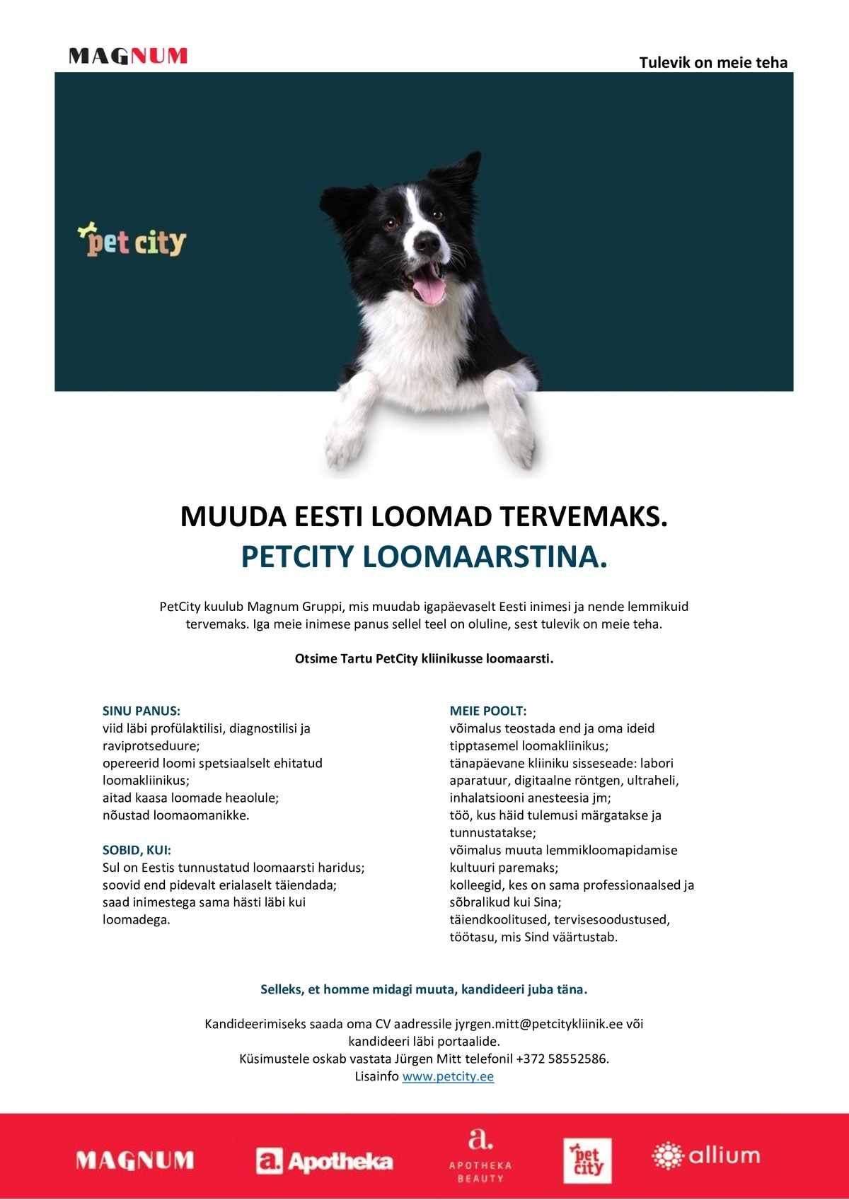 Eesti Veterinaaria Kliinikum OÜ Loomaarst