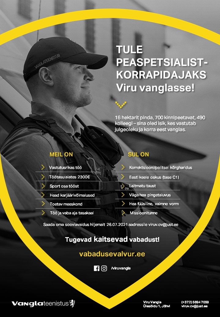 Viru Vangla Peaspetsialist-korrapidaja