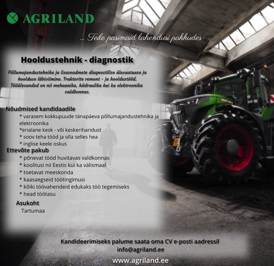 Agriland OÜ TEHNIK-DIAGNOSTIK