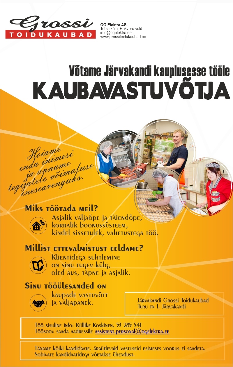 OG Elektra AS Kaubavastuvõtja (Järvakandi)