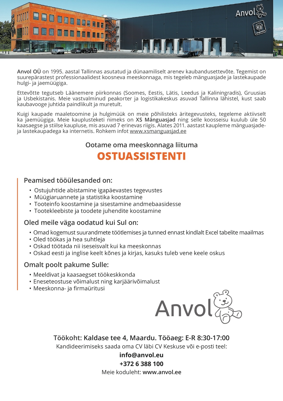 Anvol OÜ Ostuassistent