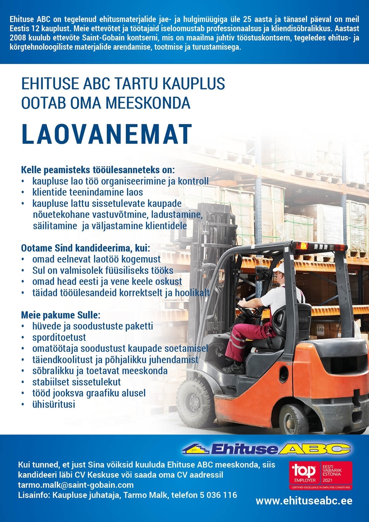 Optimera Estonia AS - Ehituse ABC Laovanem (Tartu Ehituse ABC)