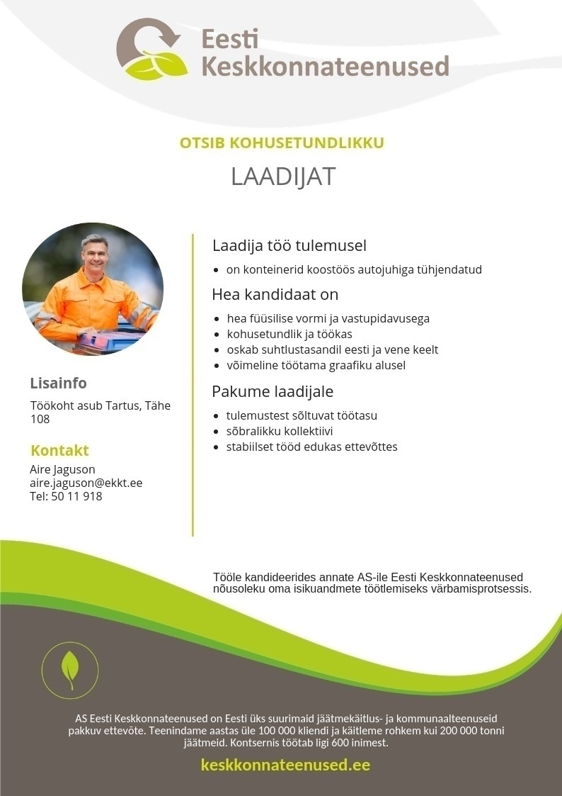 Eesti Keskkonnateenused AS Laadija