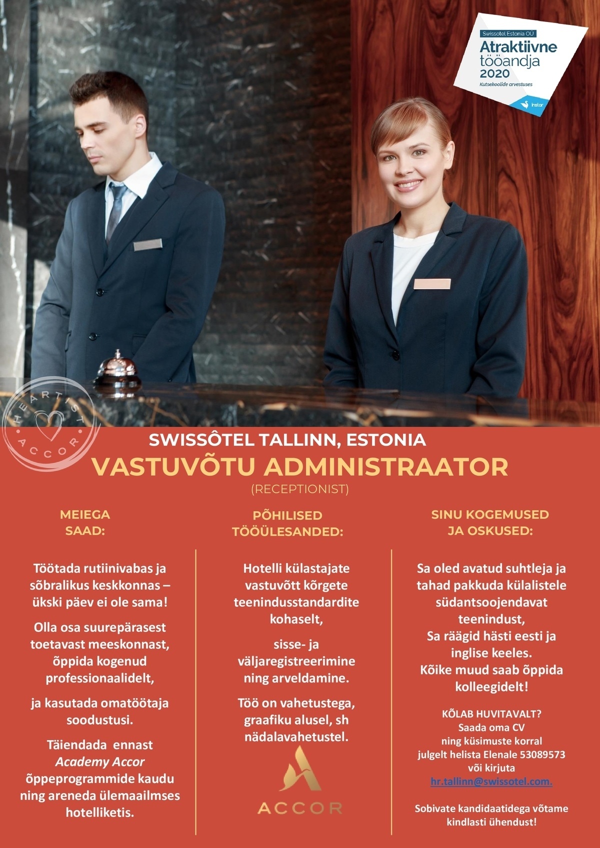 SWISSOTEL ESTONIA OÜ VASTUVÕTU ADMINISTRAATOR