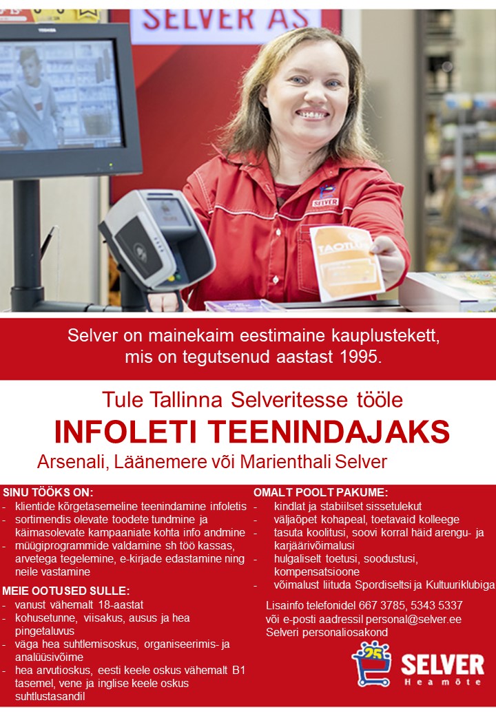 Selver Infoteenindaja Tallinna Selverites