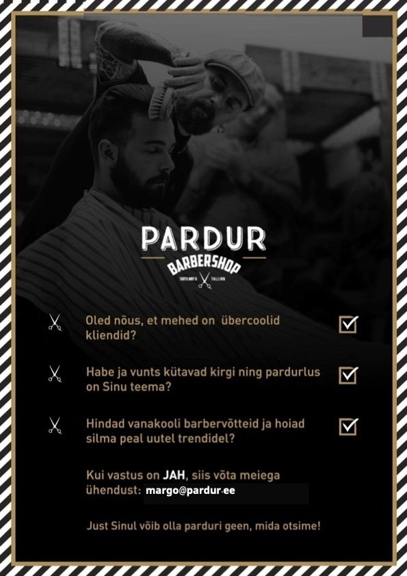 SALONPLUS BALTIC OÜ Pardur / Barber