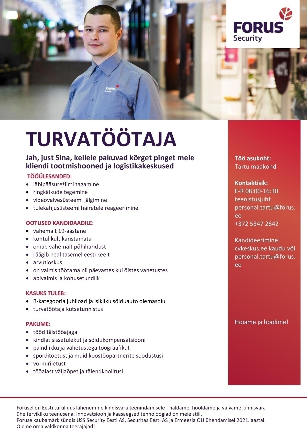 Forus Security AS Turvatöötaja