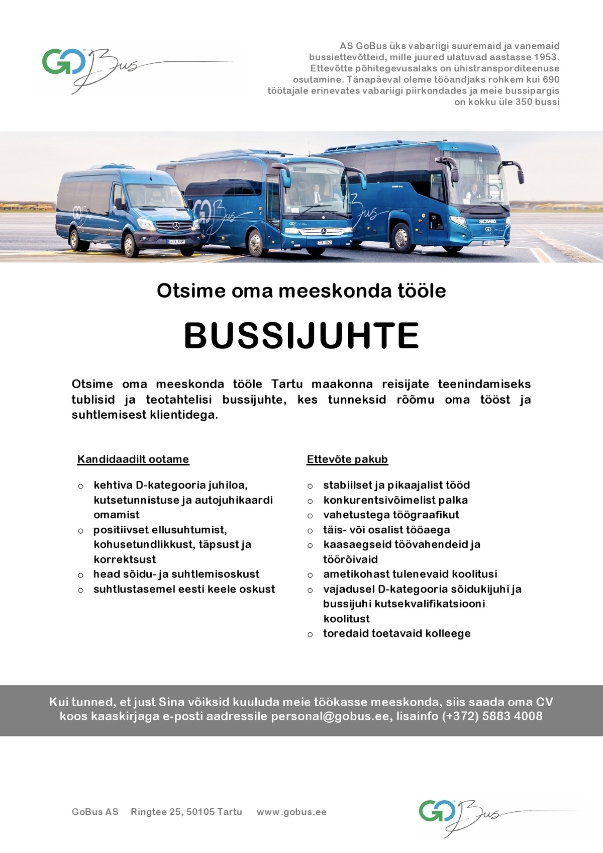 GoBus AS Bussijuht