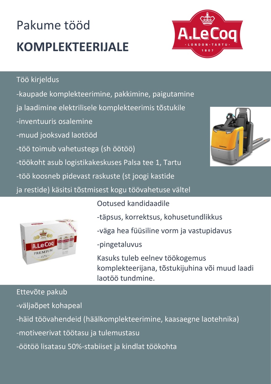 Logistikakeskus Komplekteerija