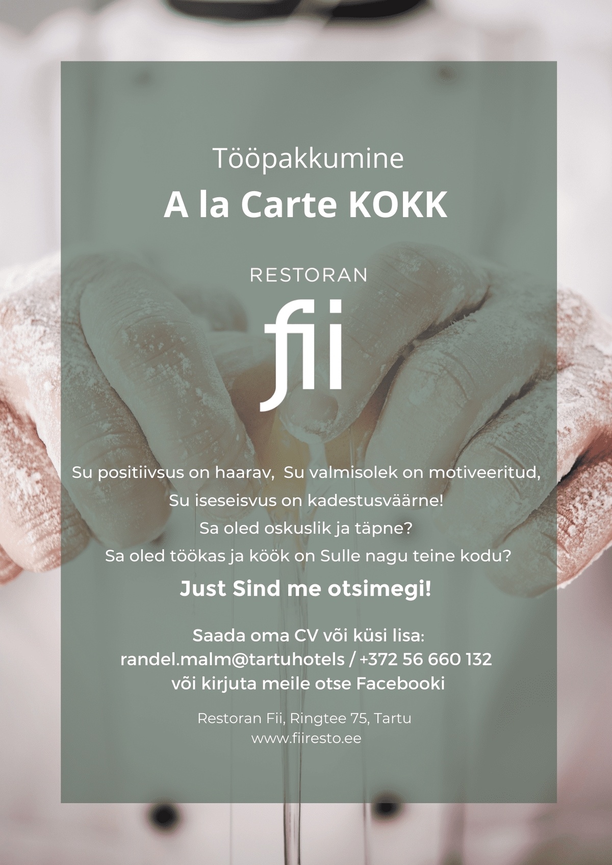 Restoran Fii A la Carte Kokk