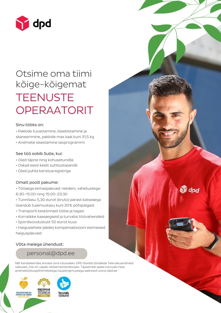 DPD Eesti AS Teenuste operaator