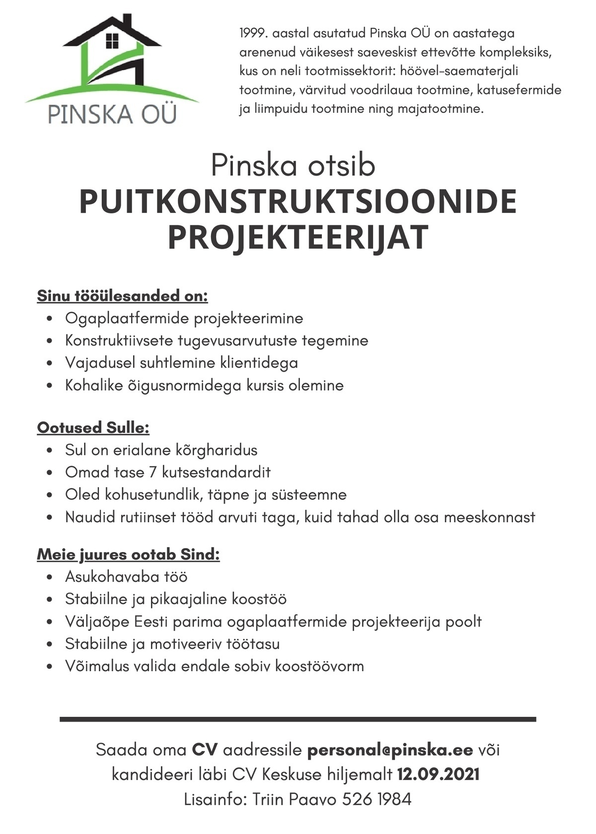 Pinska OÜ Projekteerija