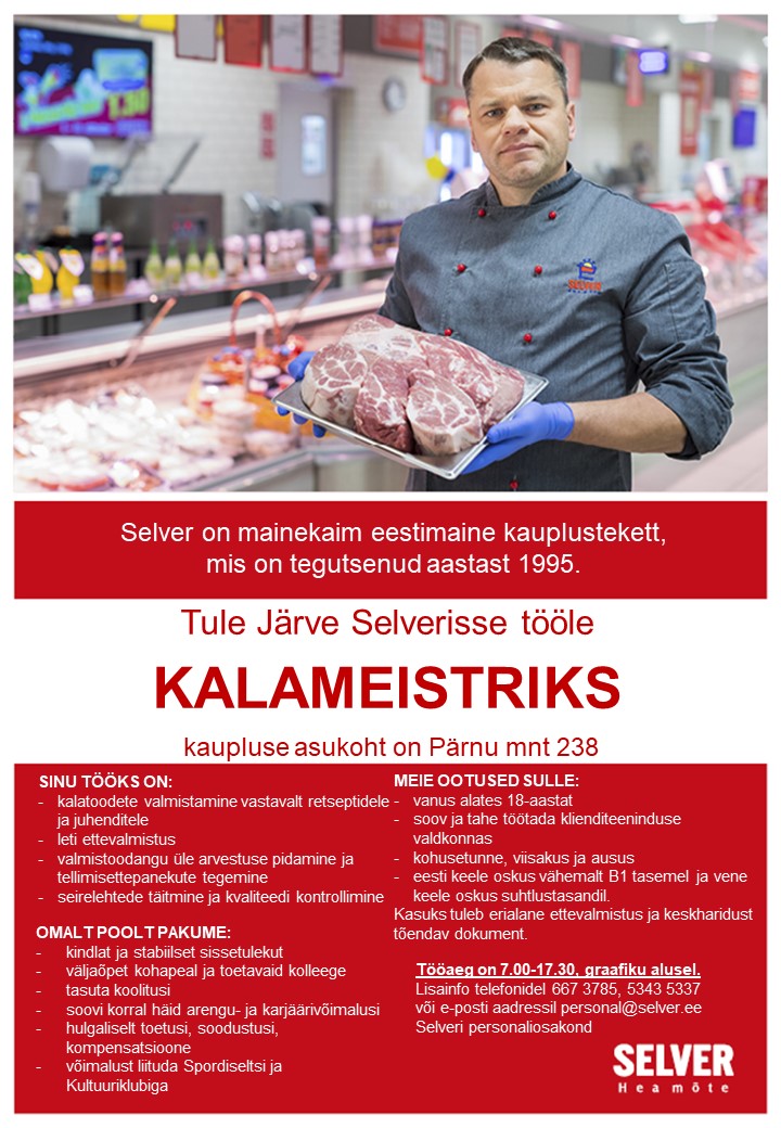 Selver Kalameister Järve Selveris