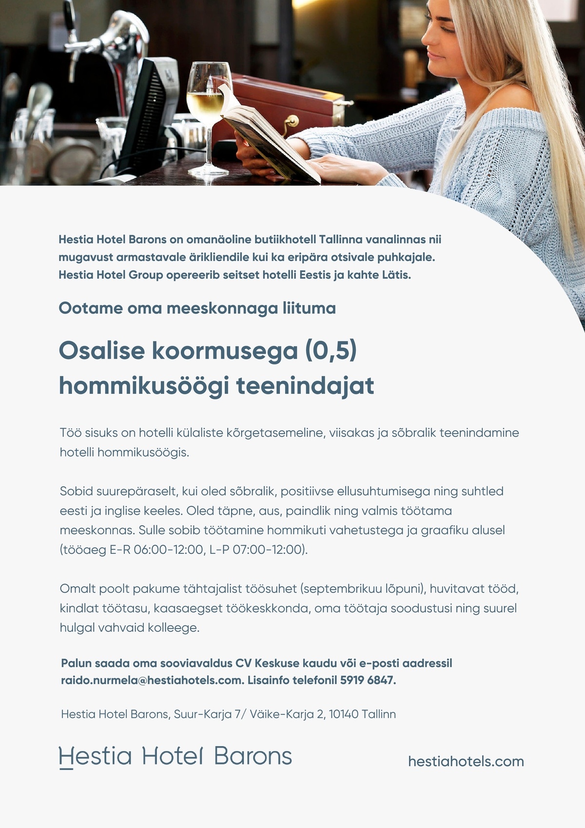 Hestia Hotel Barons Hommikusöögi teenindaja (Hestia Hotel Barons)