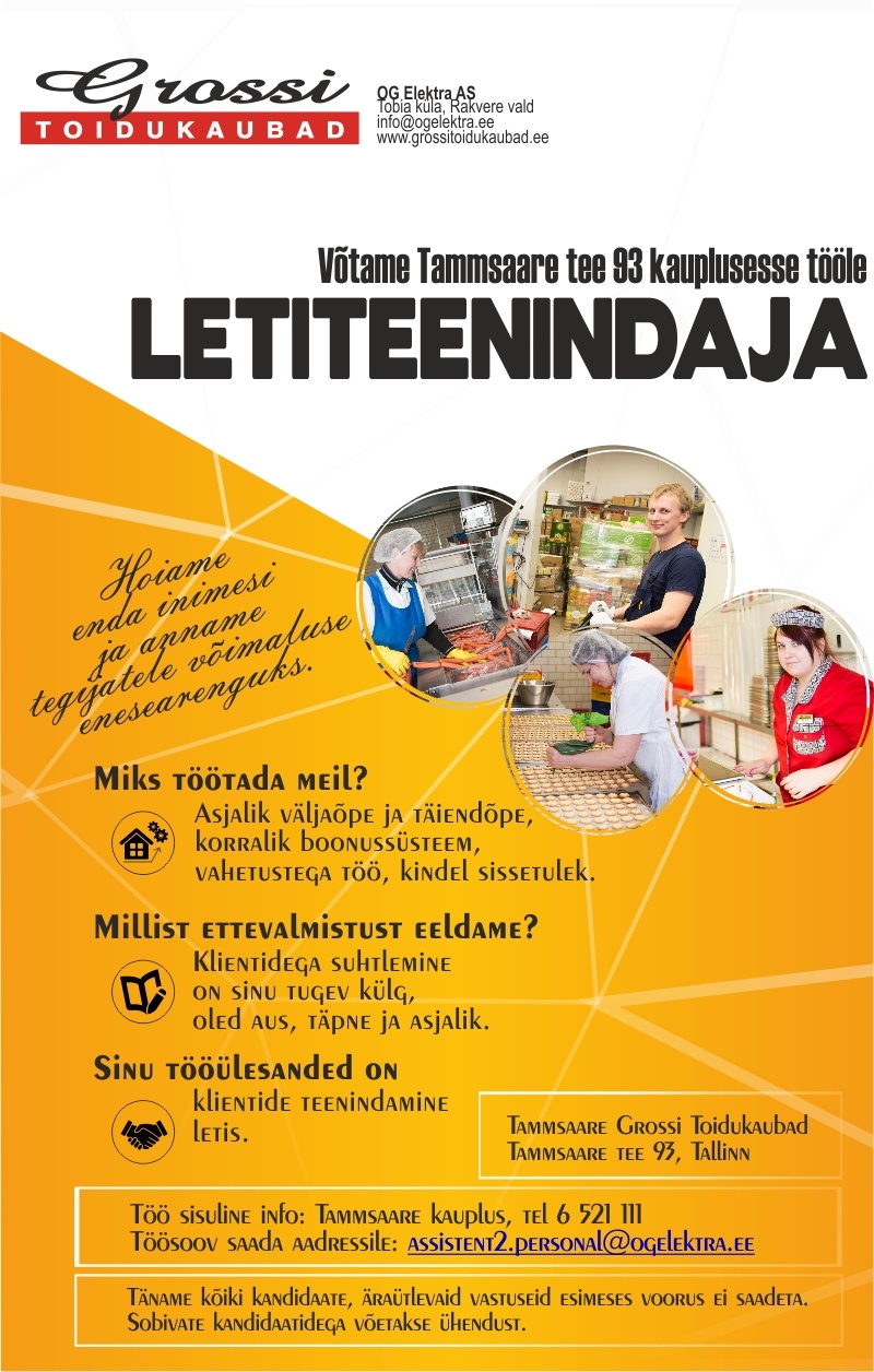 OG Elektra AS Letiteenindaja (Tammsaare 93)