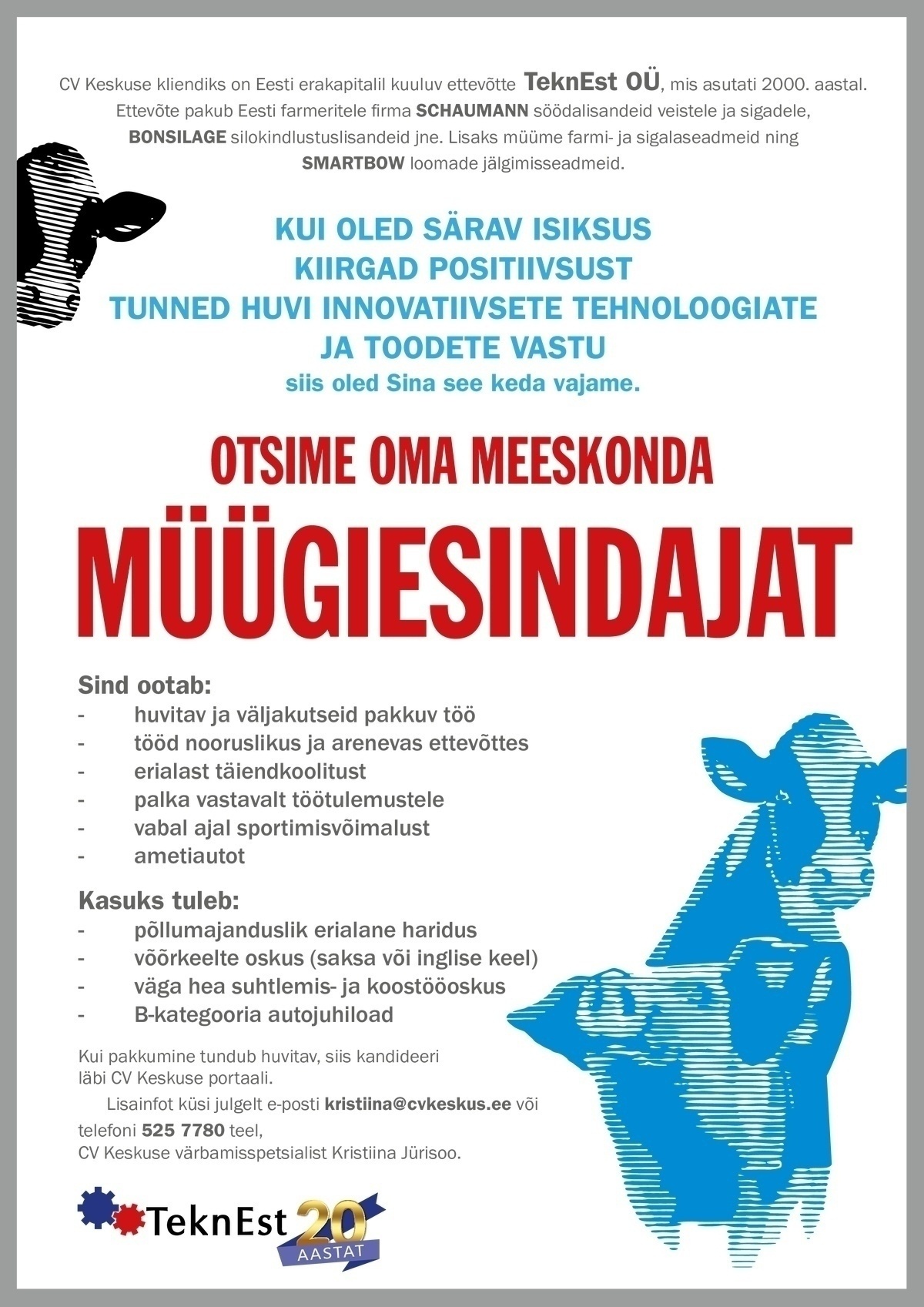 TEKNEST OÜ Müügiesindaja