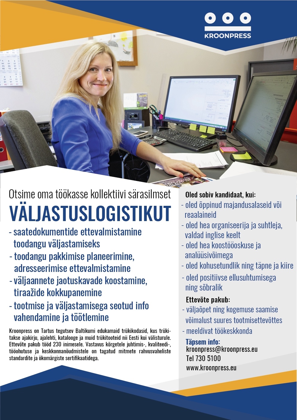 Kroonpress AS Väljastuslogistik