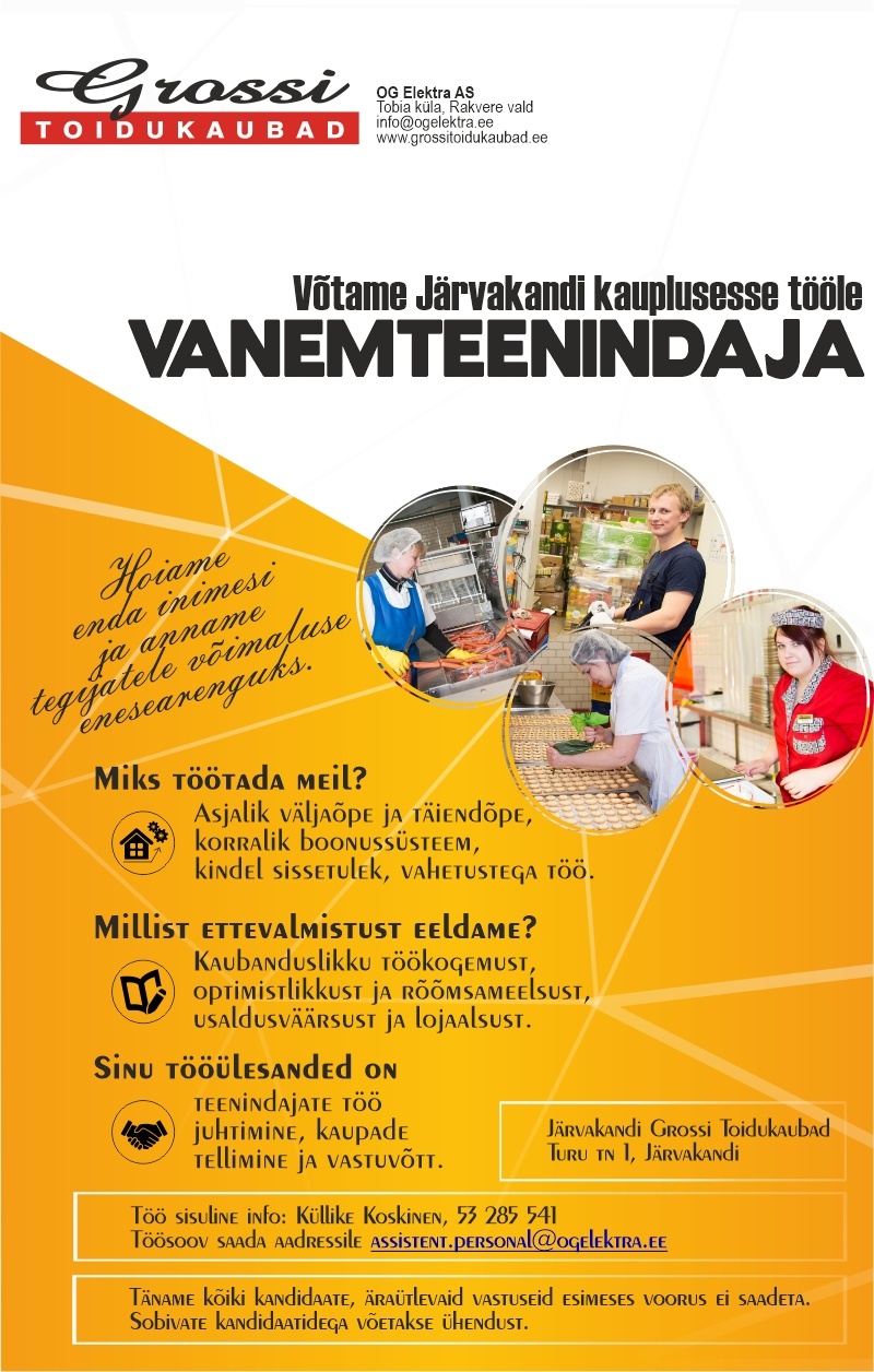 OG Elektra AS Vanemteenindaja (Järvakandi)