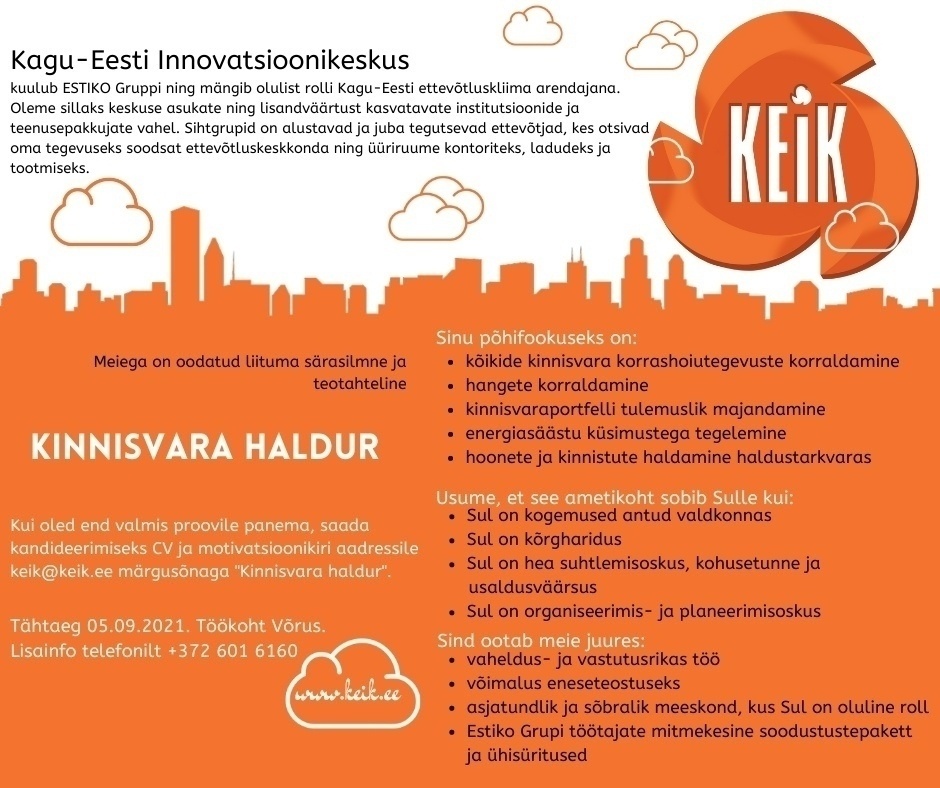 Kagu-Eesti Innovatsioonikeskus Kinnisvarahaldur