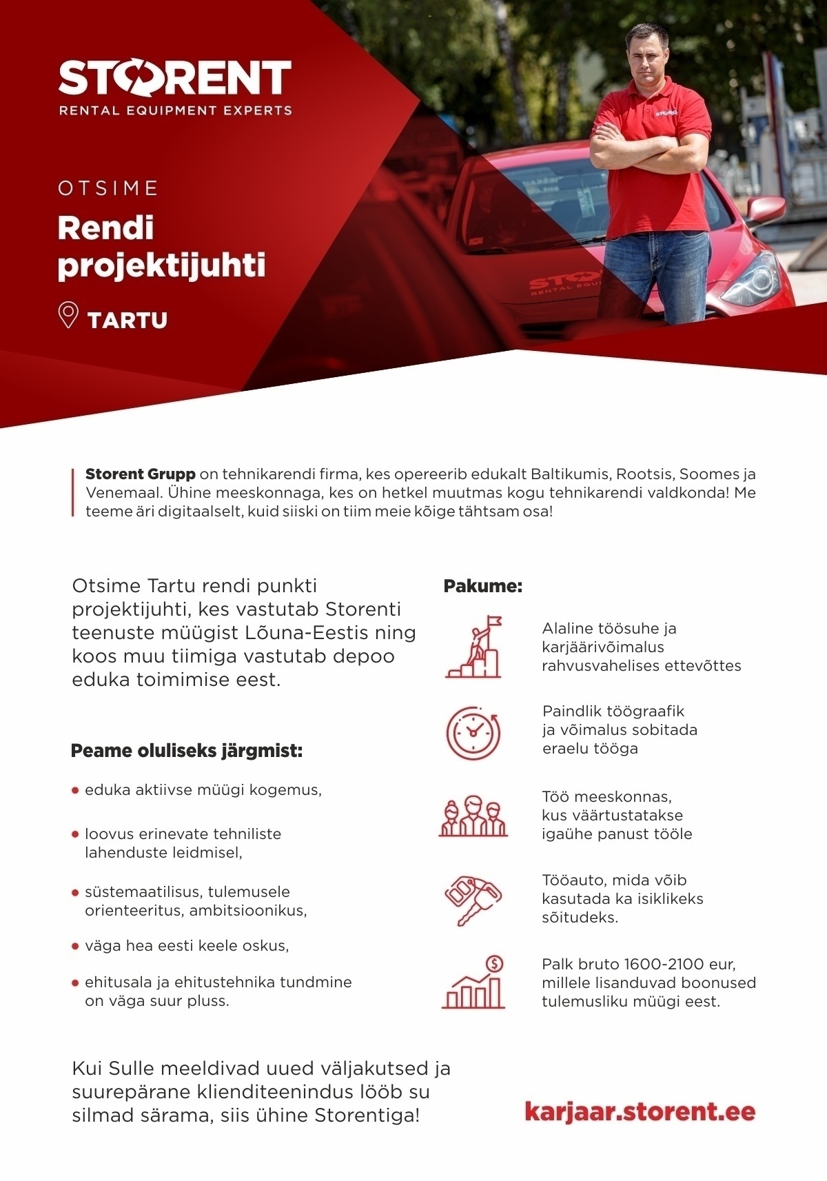 Storent Oy RENDI PROJEKTIJUHT