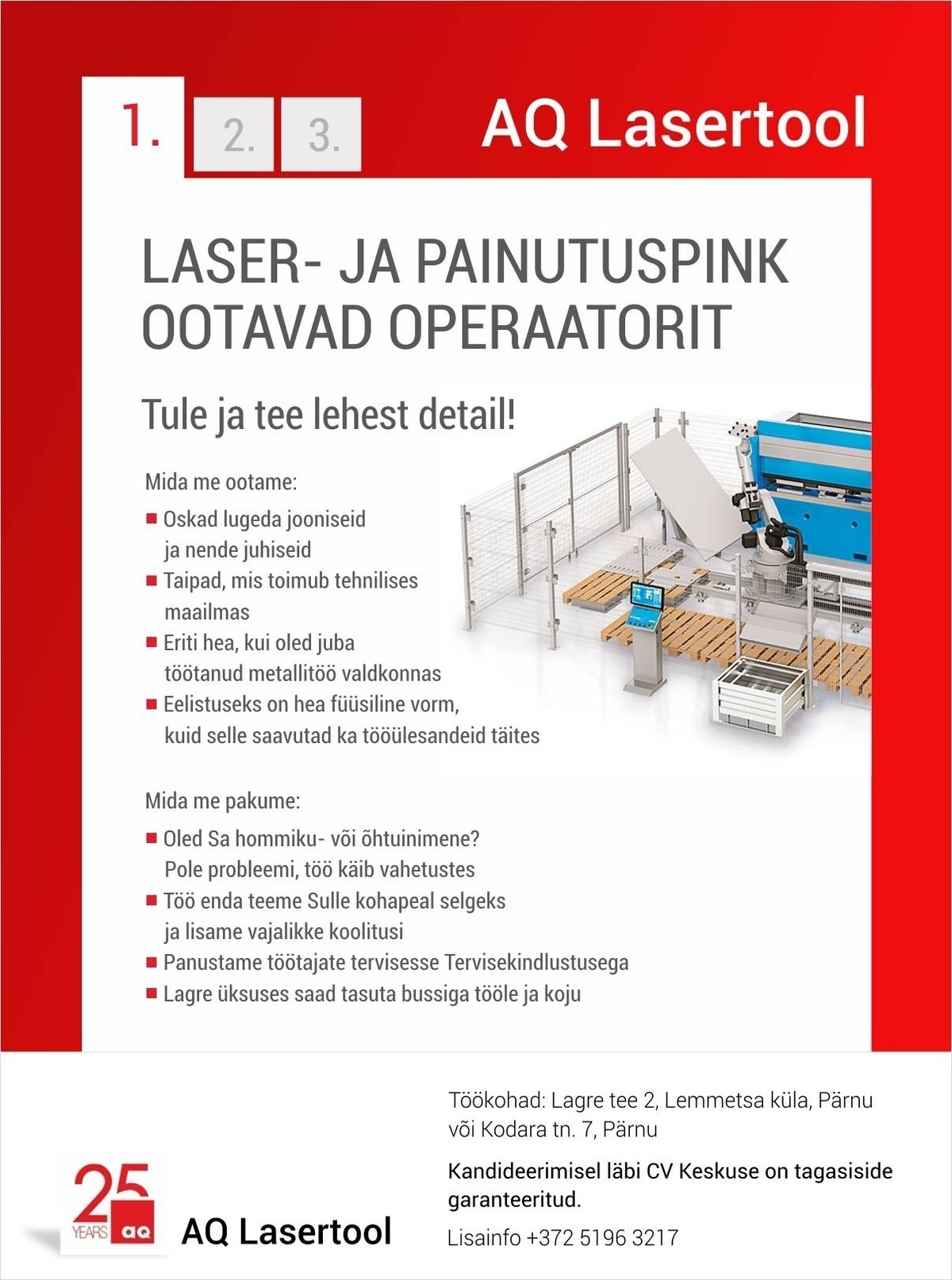 AQ Lasertool OÜ Operaator