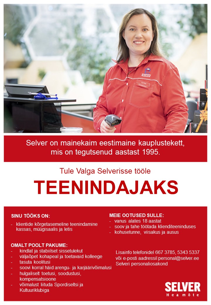 Selver Teenindaja Valga Selveris