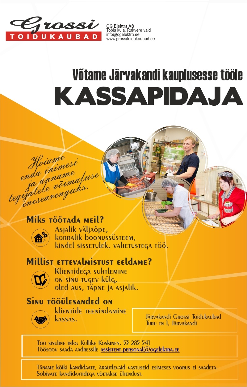 OG Elektra AS Kassapidaja (Järvakandi)