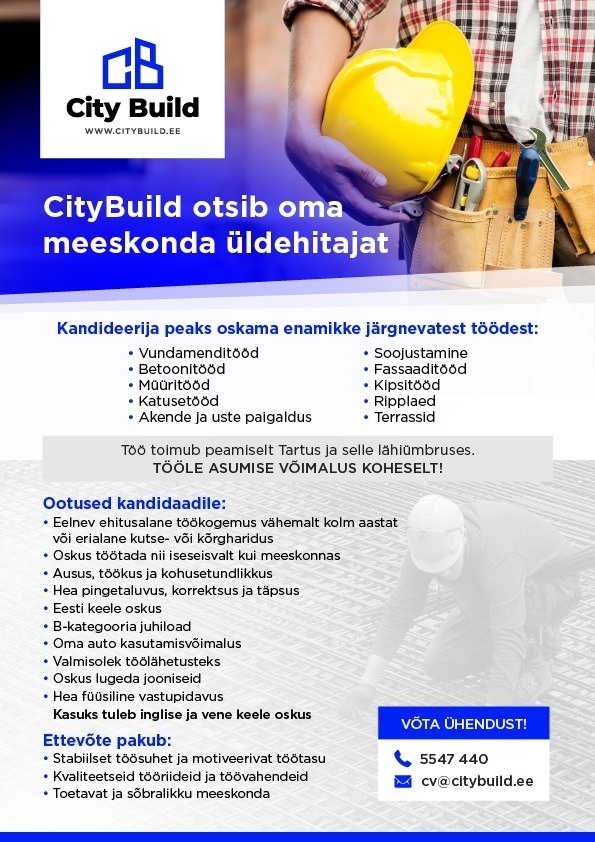 City Build OÜ Üldehitaja