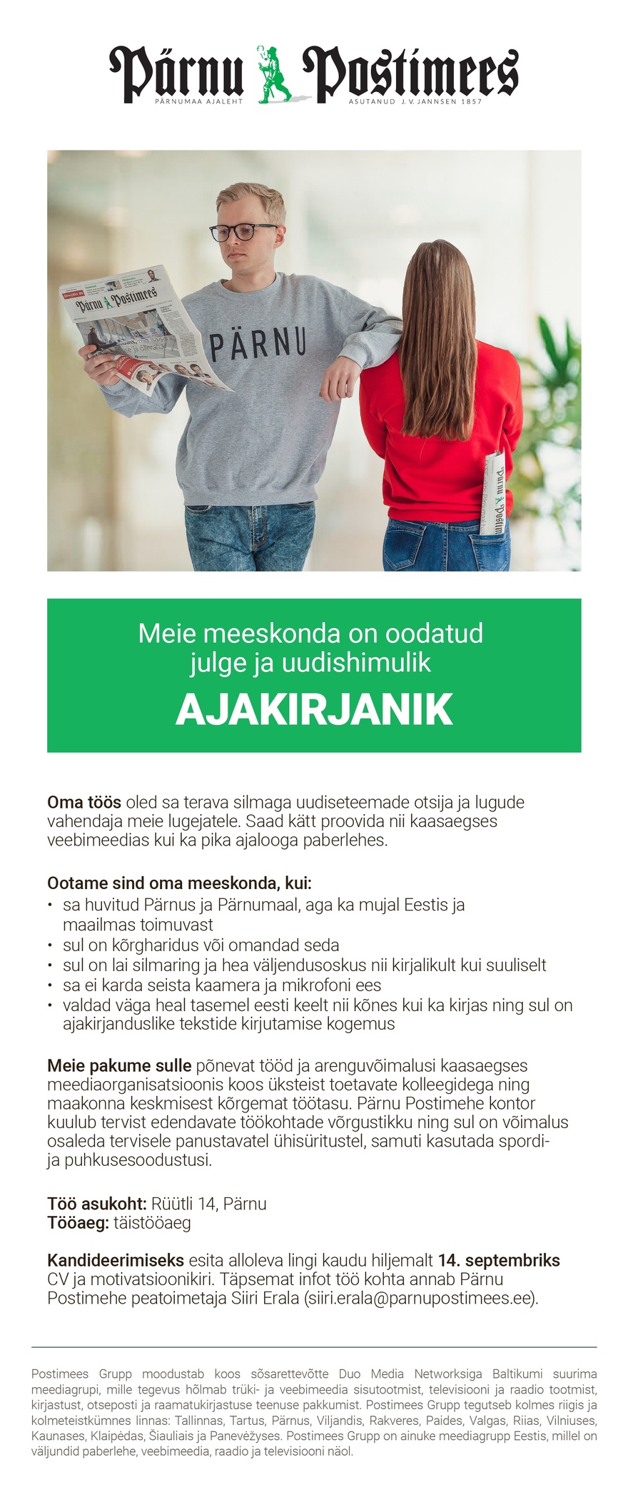 Postimees Grupp Ajakirjanik