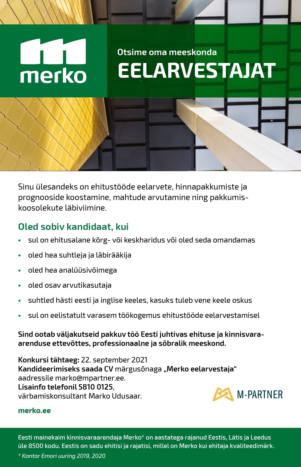 M-Partner HR OÜ Eelarvestaja