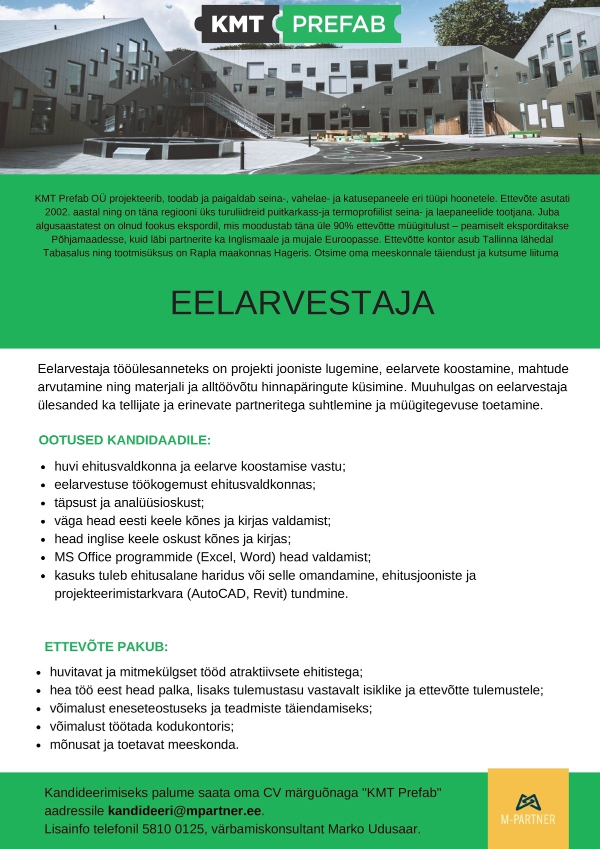 M-Partner HR OÜ Eelarvestaja