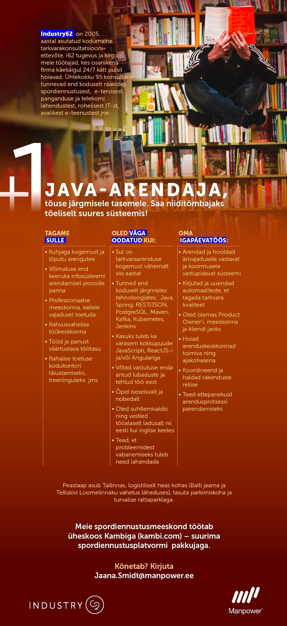 Manpower OÜ JAVA-ARENDAJA