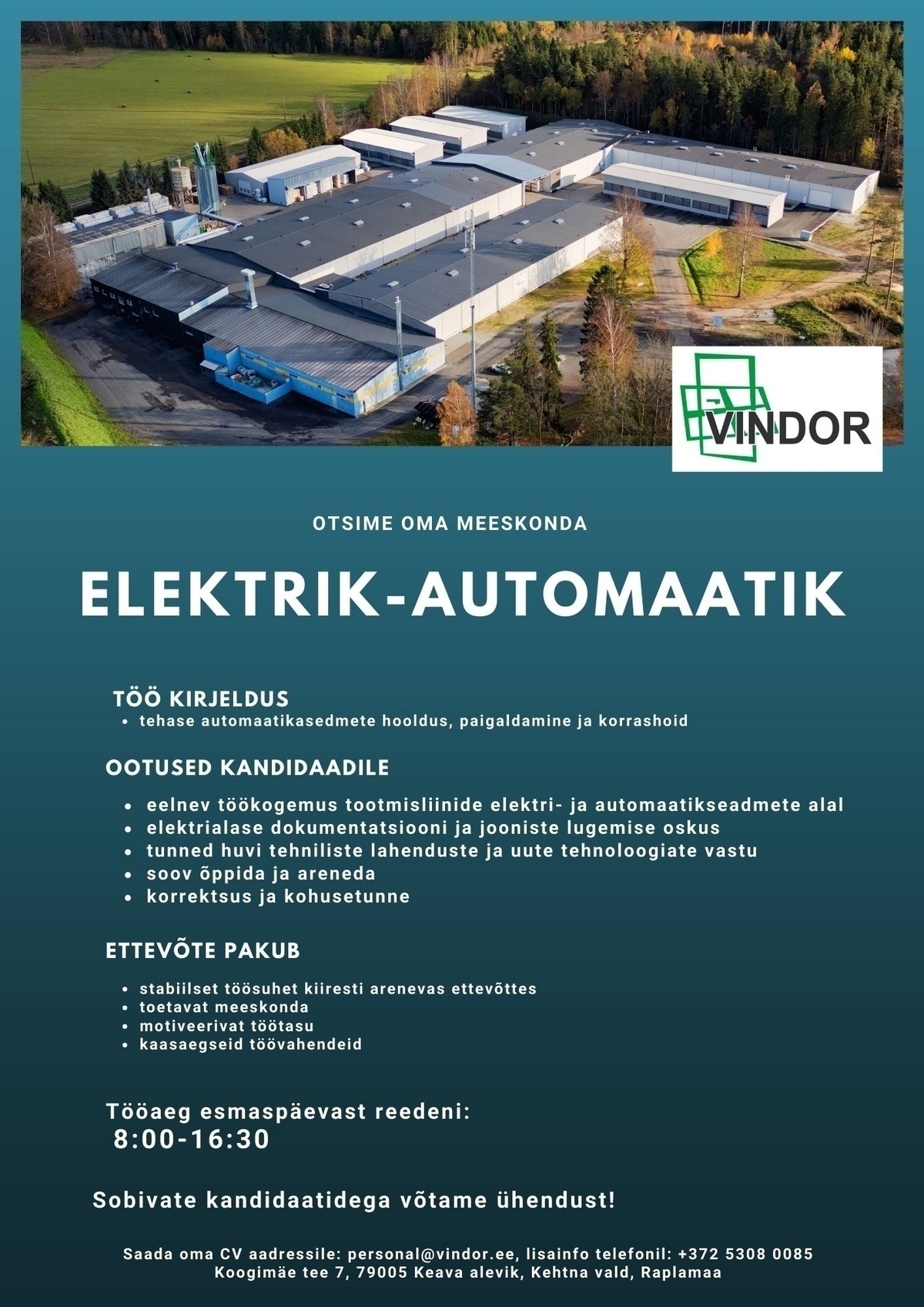 VINDOR OÜ Elektrik-automaatik