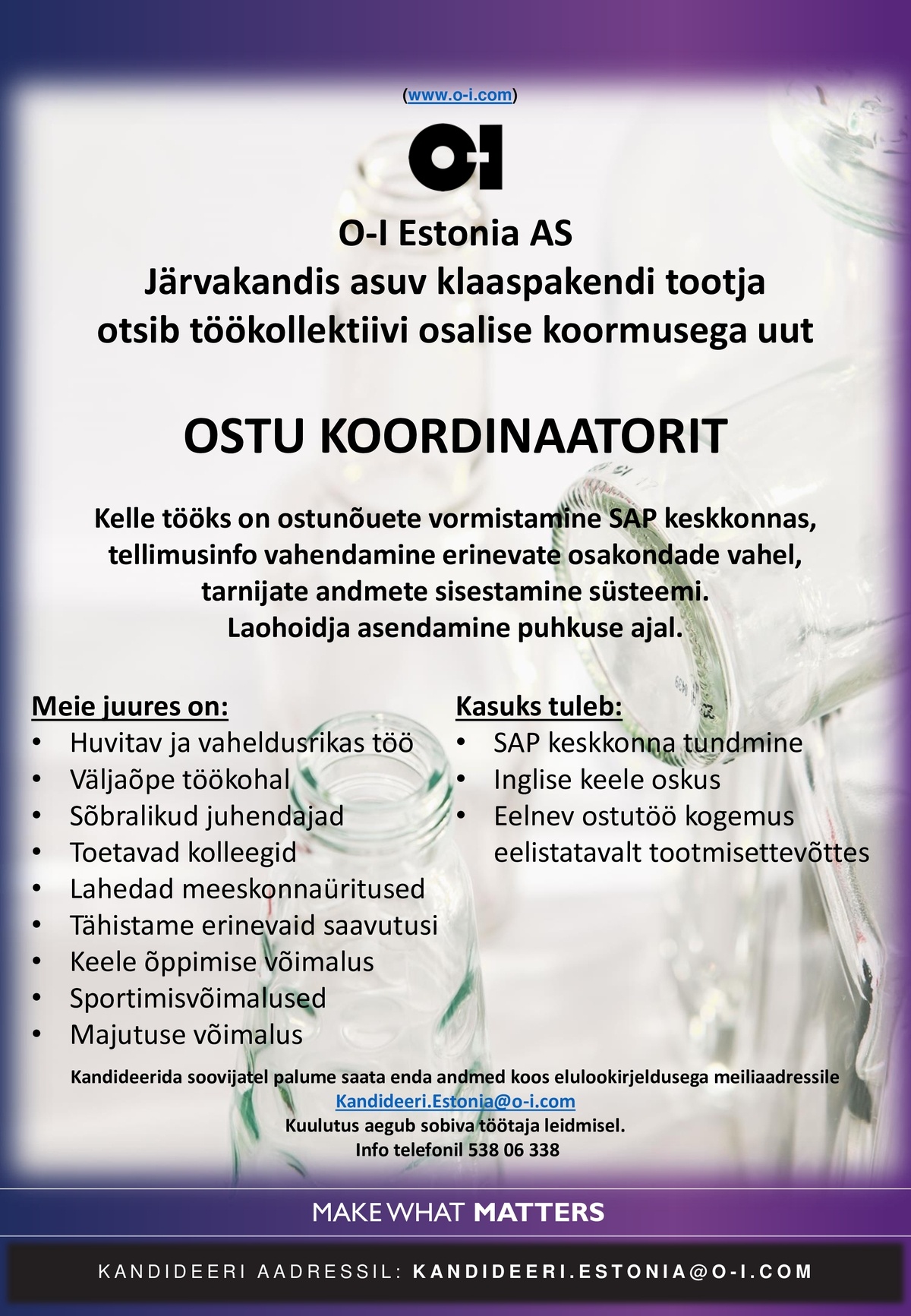 O-I  ESTONIA AS Ostu koordinaator