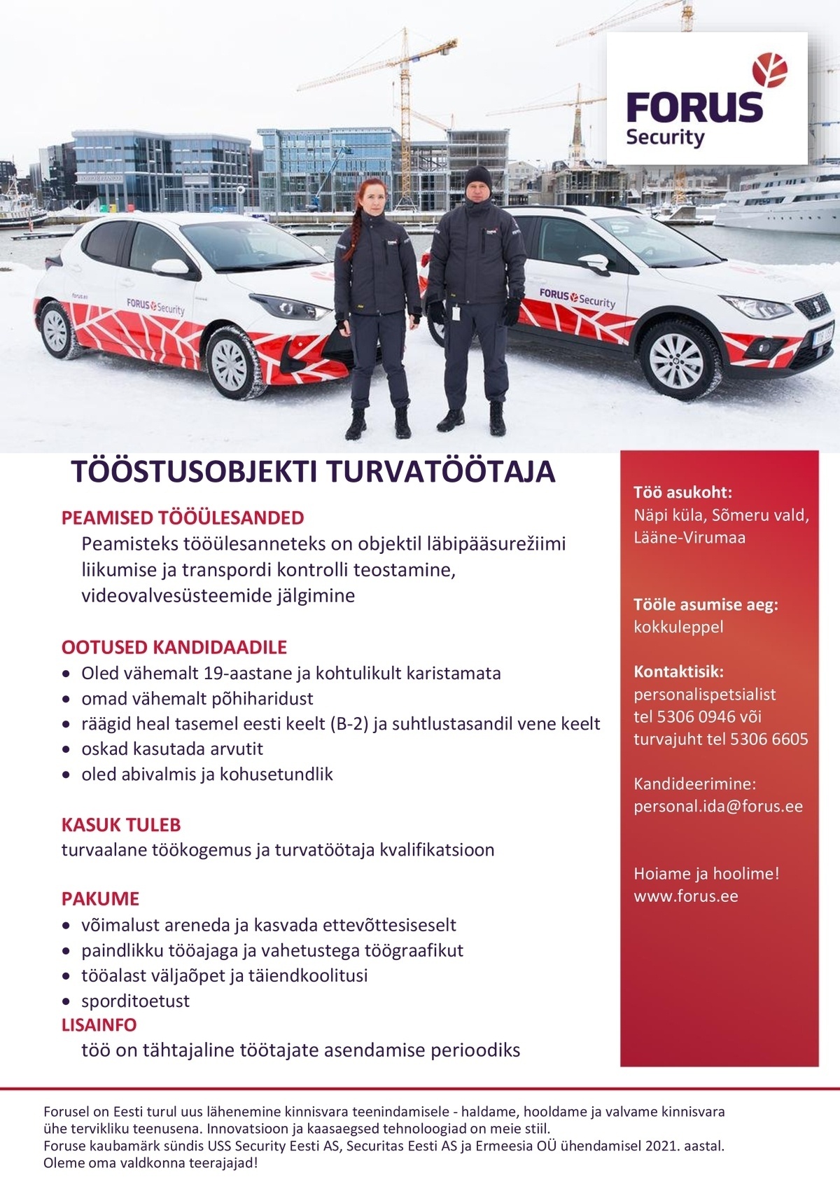 Forus Security AS Turvatöötaja tööstusobjektil