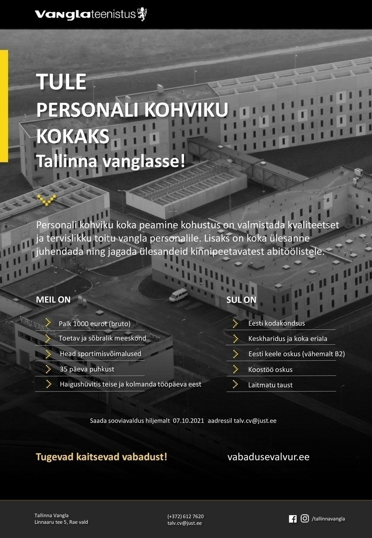 Tallinna Vangla Personali kohviku kokk