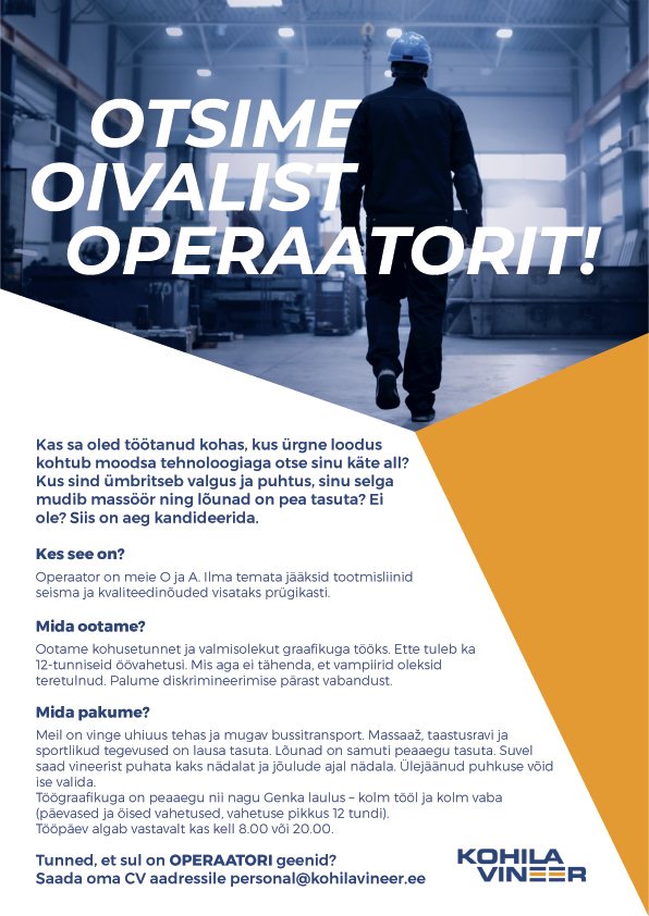 Kohila Vineer OÜ Puidupingi operaator