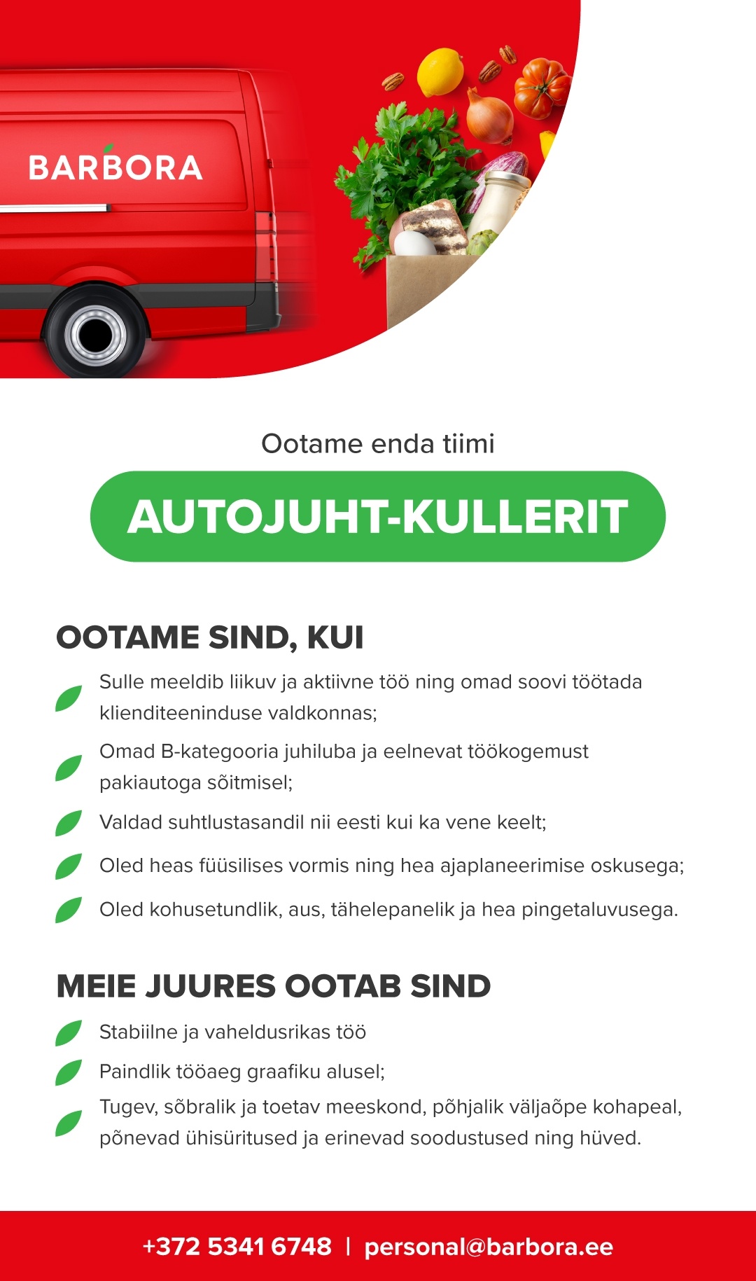 SUPERSA OÜ Autojuht-kuller