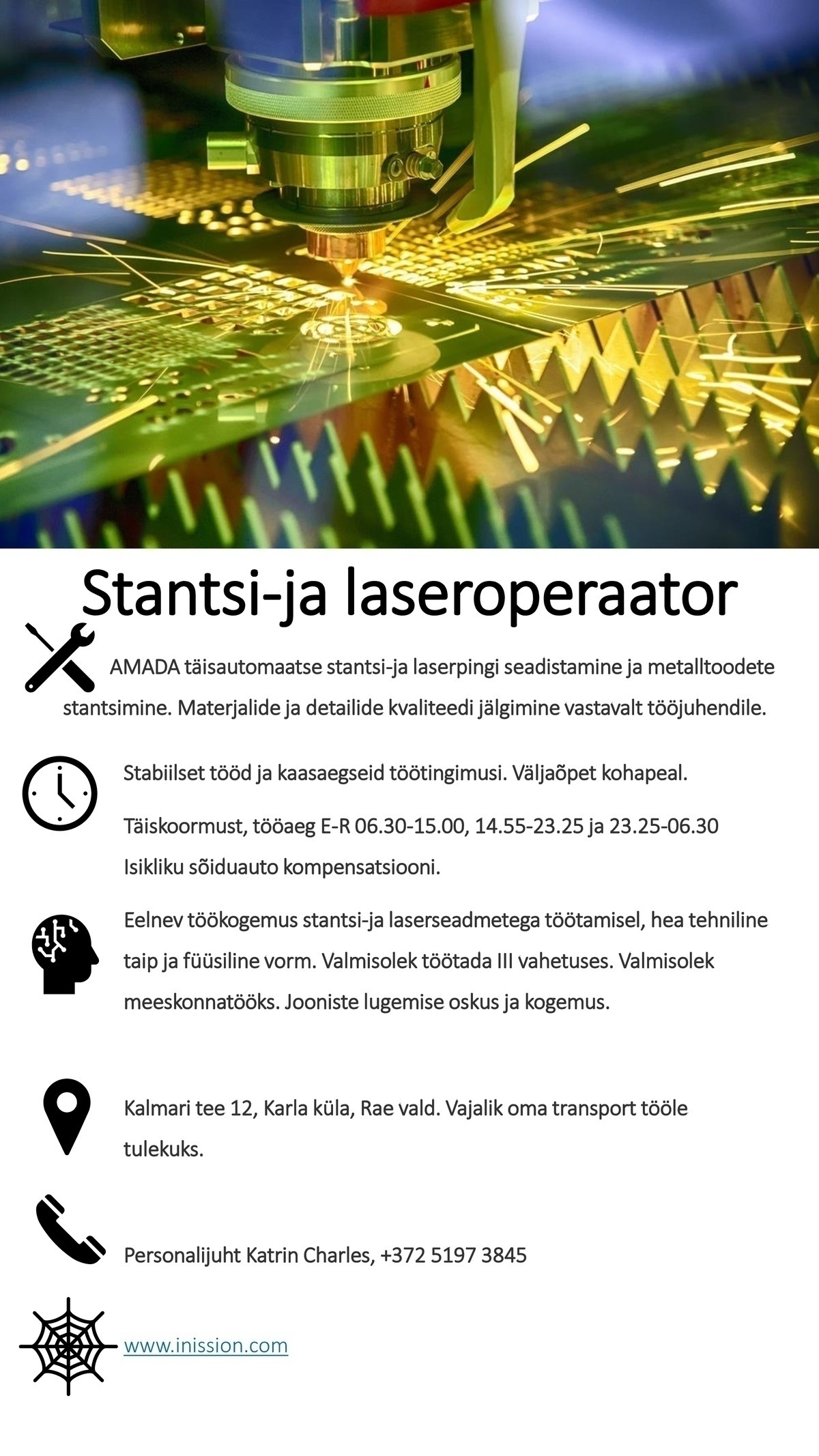 INISSION TALLINN OÜ Stantsi-ja laseroperaator