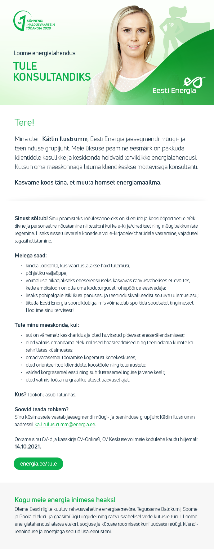 Eesti Energia AS KONSULTANT