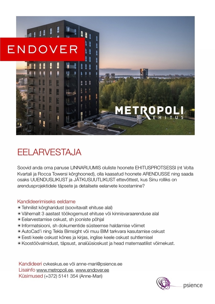 Metropoli Ehitus Eelarvestaja